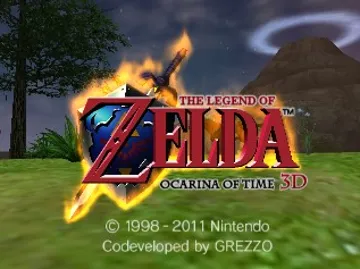 Legend of Zelda, The - Ocarina of Time 3D (Europe) (En,Fr,De,Es,It) (Rev 1) screen shot title